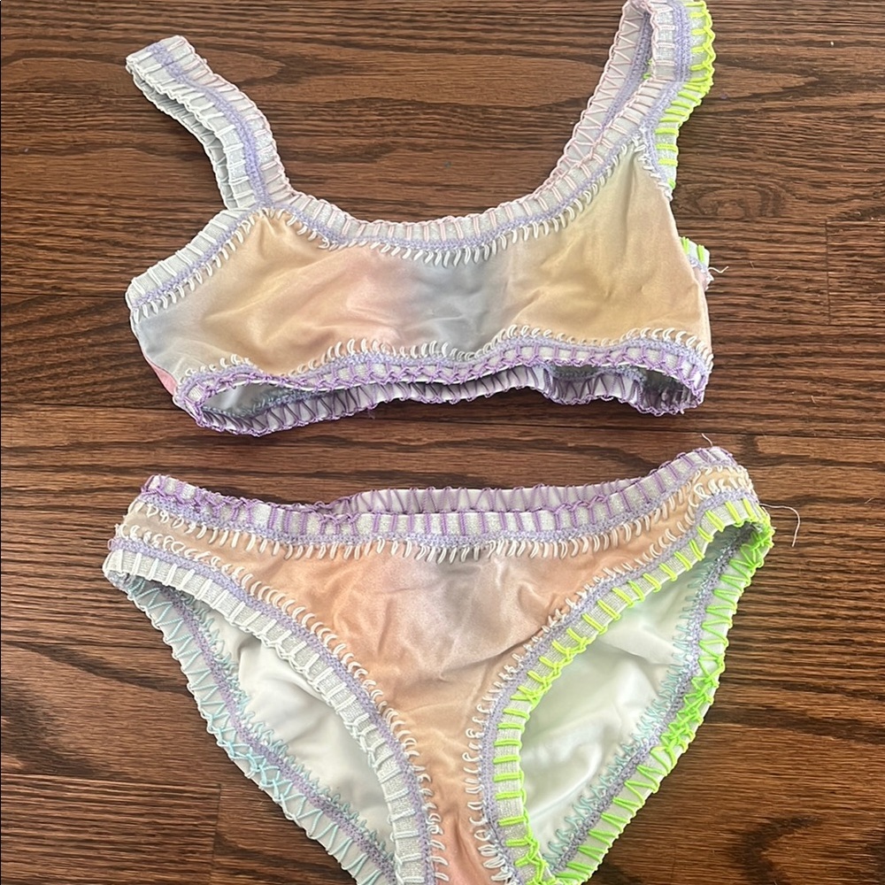 Kids Multicolor Bikini Set